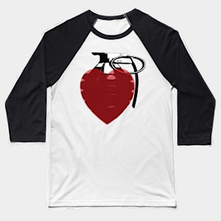 Heart Grenade Baseball T-Shirt